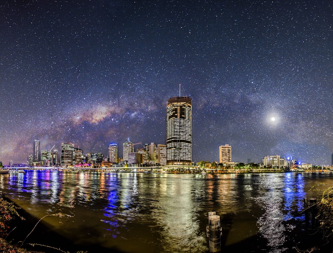 Photo moon, night sky